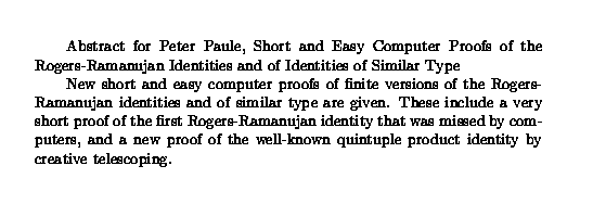 Plain TeX source file for the abstract.