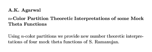 Plain TeX source file for the abstract.