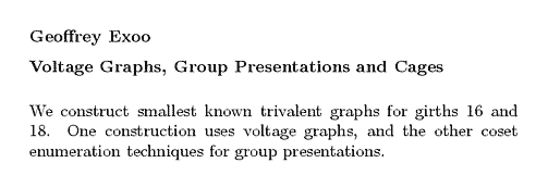Plain TeX source file for the abstract.