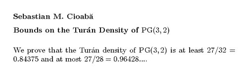 Plain TeX source file for the abstract.