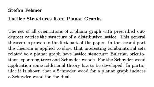 Plain TeX source file for the abstract.