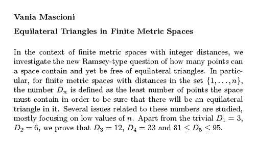Plain TeX source file for the abstract.