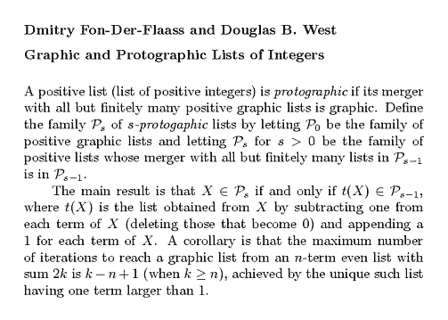Plain TeX source file for the abstract.