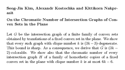 Plain TeX source file for the abstract.