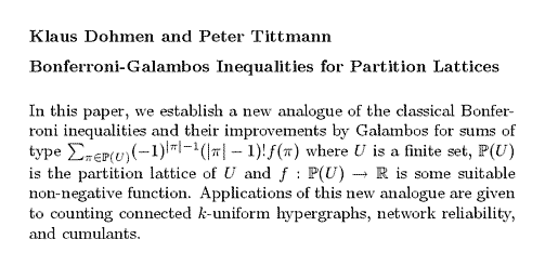 Plain TeX source file for the abstract.