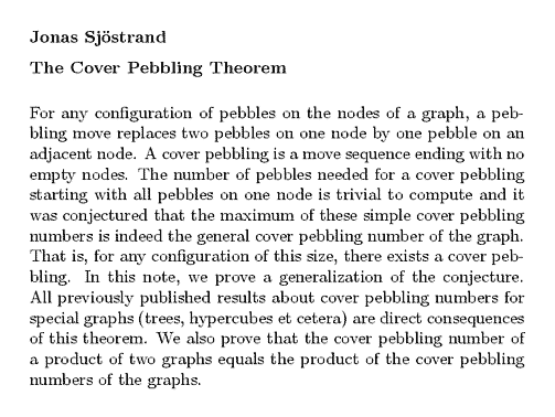 Plain TeX source file for the abstract.