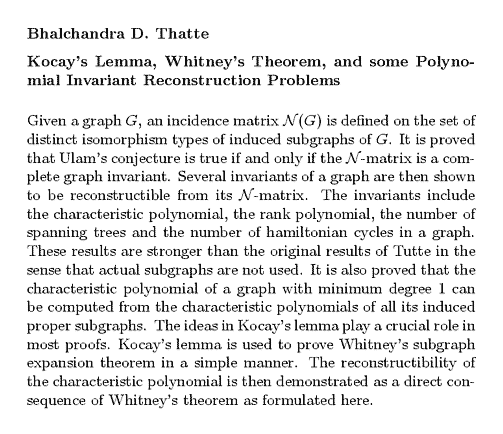 Plain TeX source file for the abstract.