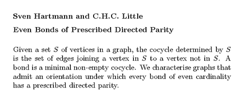 Plain TeX source file for the abstract.