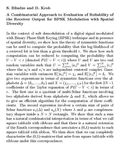 Plain TeX source file for the abstract.