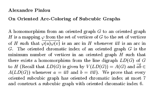 Plain TeX source file for the abstract.