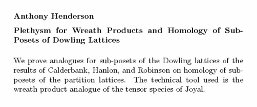 Plain TeX source file for the abstract.