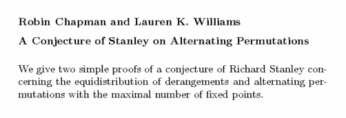Plain TeX source file for the abstract.