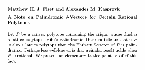 Plain TeX source file for the abstract.