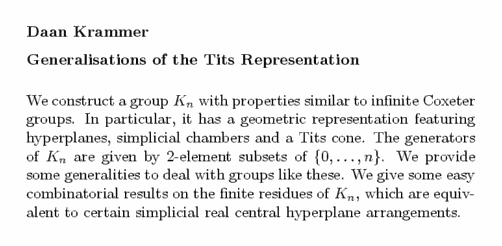 Plain TeX source file for the abstract.