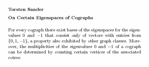 Plain TeX source file for the abstract.
