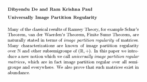 Plain TeX source file for the abstract.