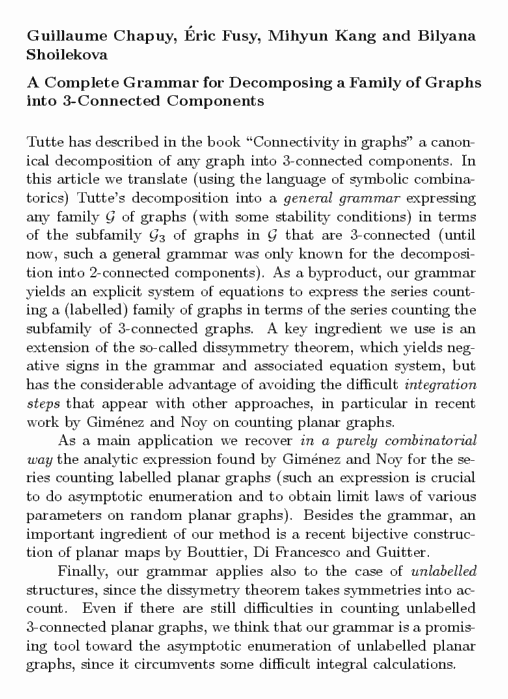 Plain TeX source file for the abstract.