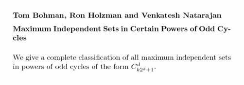 Plain TeX source file for the abstract.