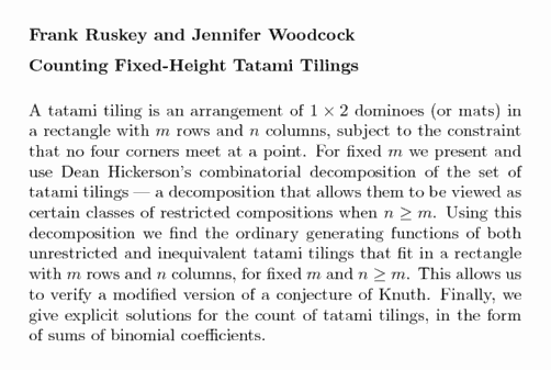 Plain TeX source file for the abstract.