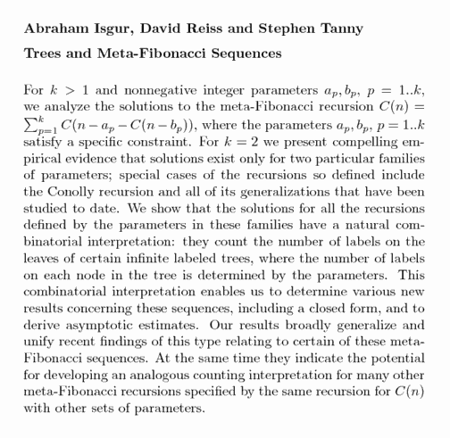 Plain TeX source file for the abstract.