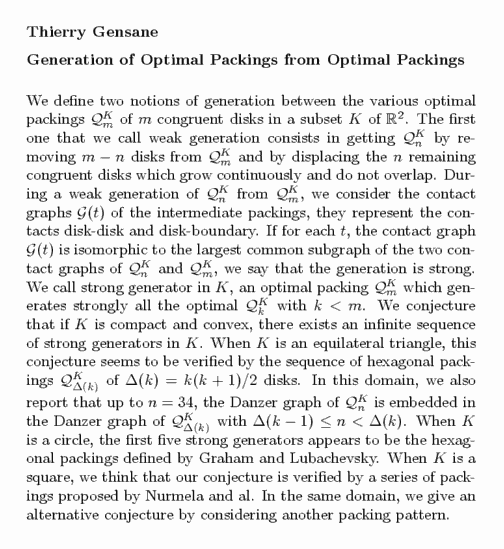 Plain TeX source file for the abstract.