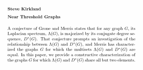 Plain TeX source file for the abstract.