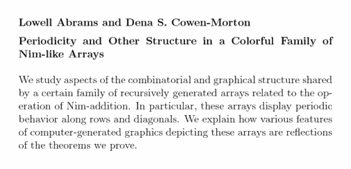 Plain TeX source file for the abstract.