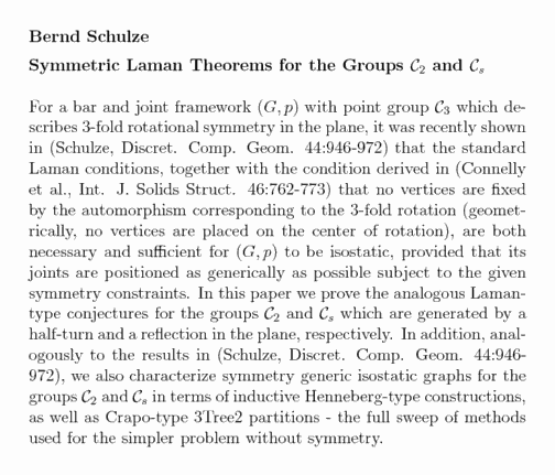 Plain TeX source file for the abstract.