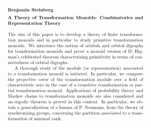 Plain TeX source file for the abstract.