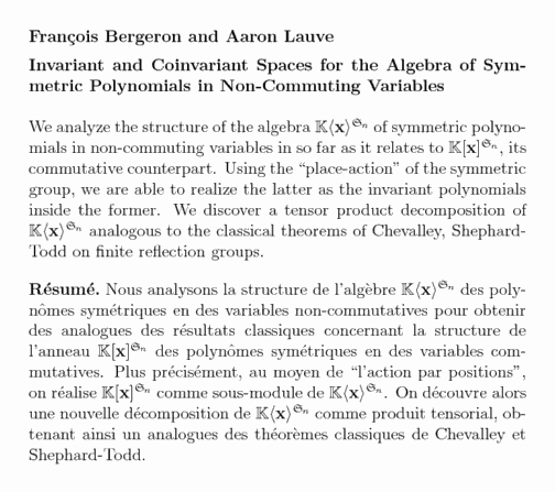 Plain TeX source file for the abstract.