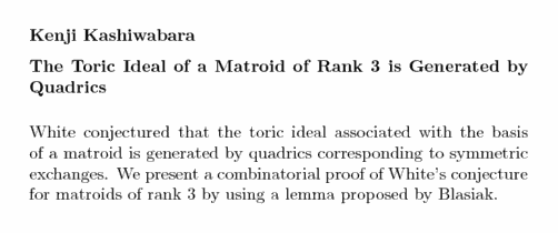 Plain TeX source file for the abstract.