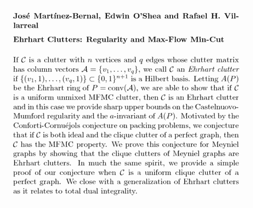 Plain TeX source file for the abstract.