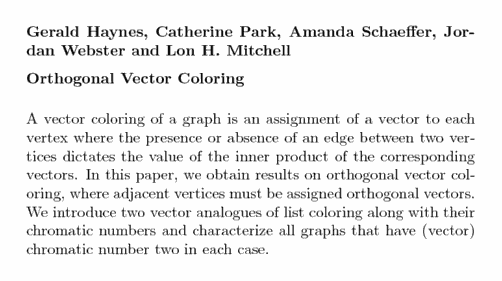 Plain TeX source file for the abstract.
