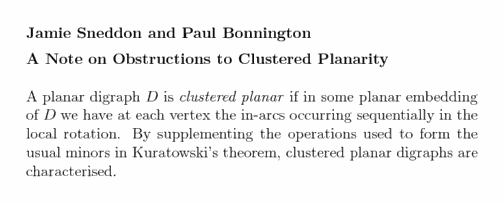 Plain TeX source file for the abstract.