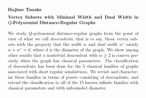 Plain TeX source file for the abstract.