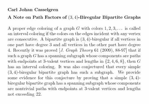 Plain TeX source file for the abstract.