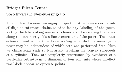 Plain TeX source file for the abstract.