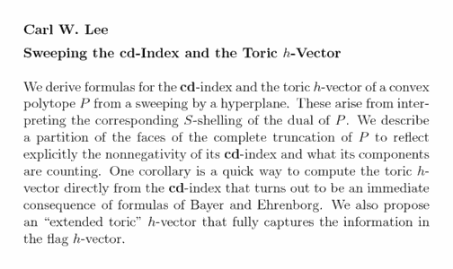 Plain TeX source file for the abstract.