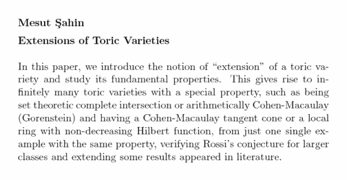 Plain TeX source file for the abstract.