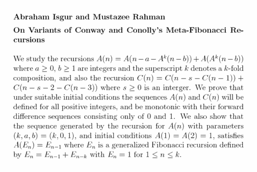 Plain TeX source file for the abstract.