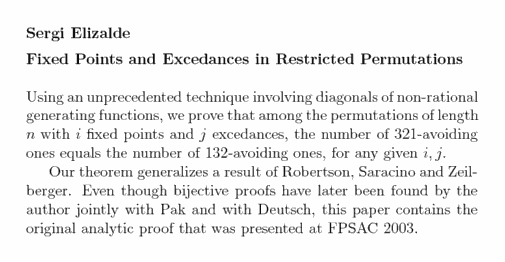 Plain TeX source file for the abstract.