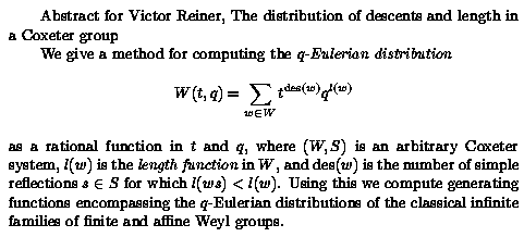 Plain TeX source file for the abstract.