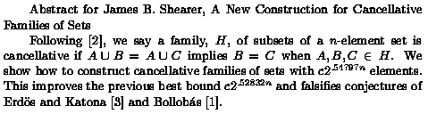 Plain TeX source file for the abstract.