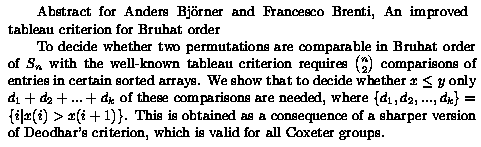 Plain TeX source file for the abstract.