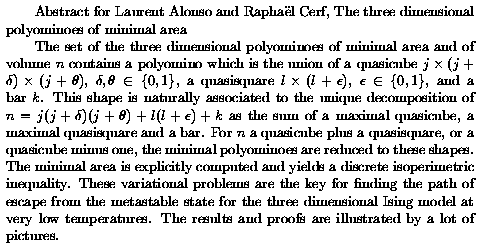 Plain TeX source file for the abstract.