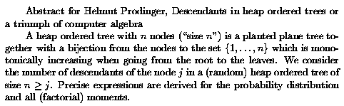 Plain TeX source file for the abstract.