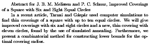 Plain TeX source file for the abstract.