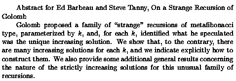 Plain TeX source file for the abstract.