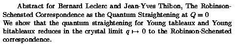 Plain TeX source file for the abstract.