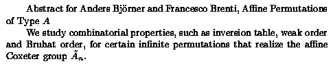 Plain TeX source file for the abstract.